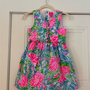 Lilly Pulitzer Kids Dress - Pink, Blue, and Green Floral